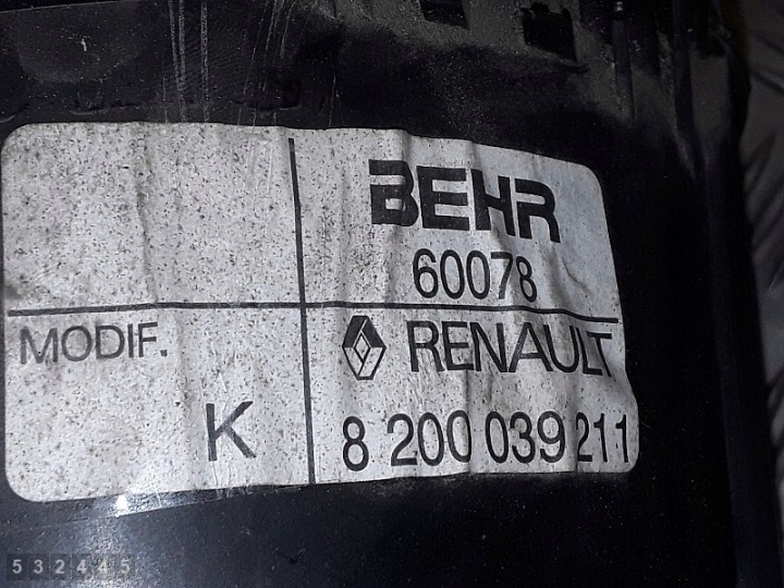 2006 Renault Kangoo Engine ventilator suflant 8200039211 6007 7