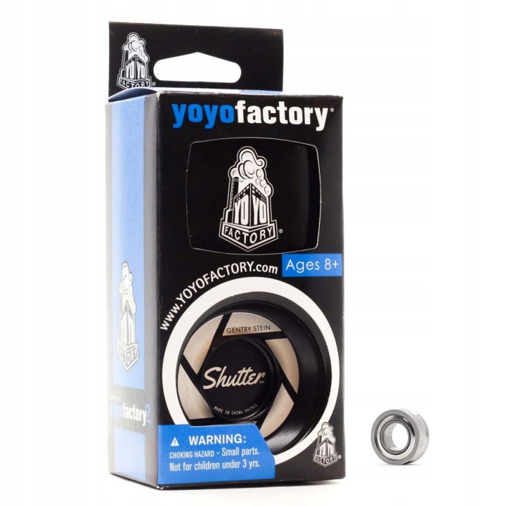 YoyoFactory Shutter Yoyo - професійні, нереагуючі, металеве йо-йо для трюків, чорні — фото 4