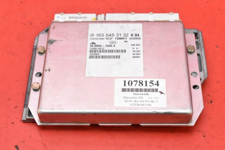 control unit module ESP A1635453132 MERCEDES ML W163 3.2 V6 218 KM 4MATIC 97-01