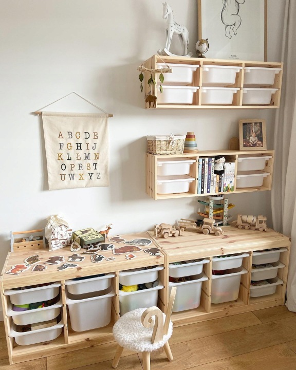 IKEA TROFAST контейнер 42x30x23 см білий — фото 9