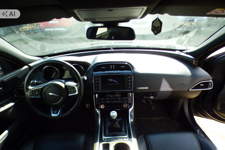 CRUSCOTTO KIT COMPLETE airbag consolle airbag tenditori KPL. pelle, in pelle Originale st.BDB JAGUAR XE 2016