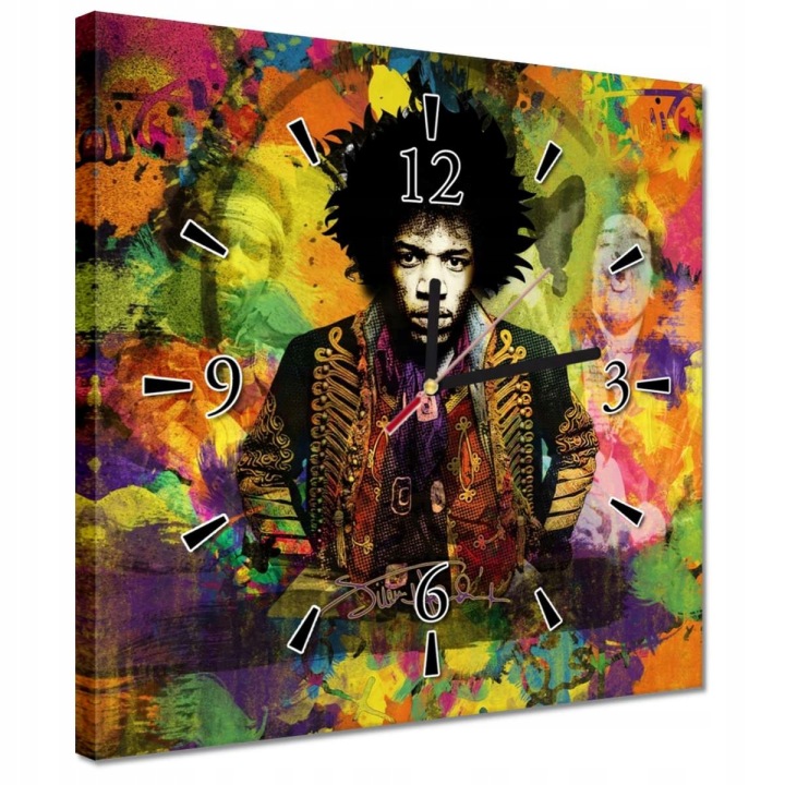 Hodiny 30x30 Jimmy Hendrix