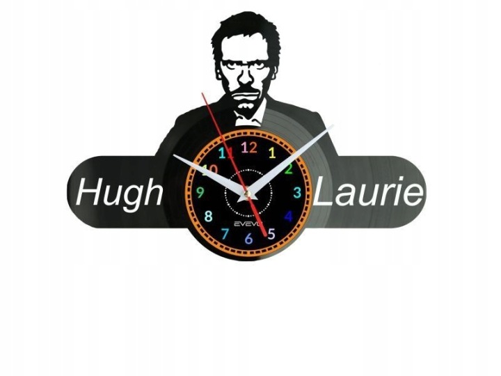 Hugh Laurie Nástěnné hodiny Vinylová deska Moderní dekorativní jako Dárek