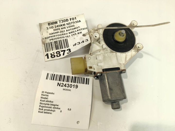 Micro moteur Vitres Gauche Arrière 70460310 BMW F01