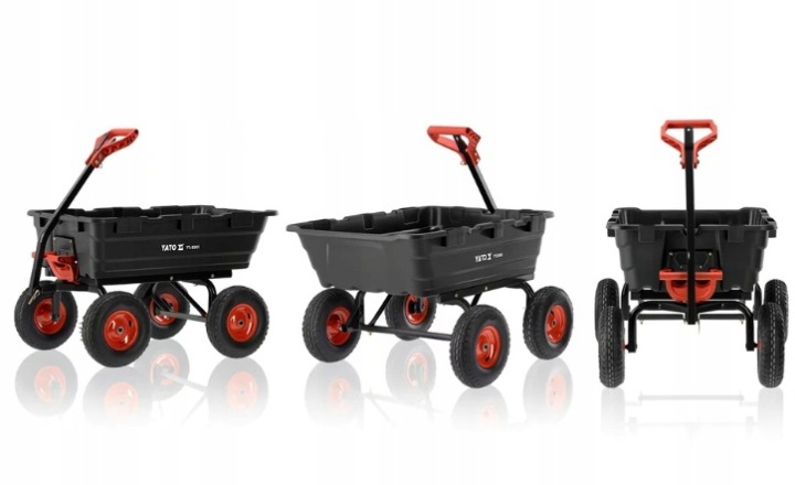 Zahradní Přepravní Vozík S Sklápěčkou XXL 550 Kg Yato YT-86961