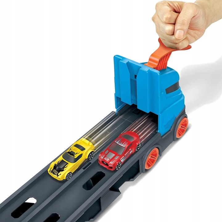 HOT WHEELS транспортер евакуатор для машинок трек гоночний розкладний — фото 3