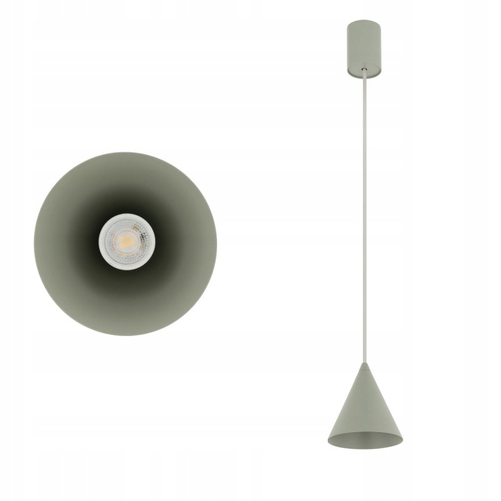 Závěsná lampa v zeleném odstínu Zenith Xs, stínidlo, kužel 11492 Nowodvorski