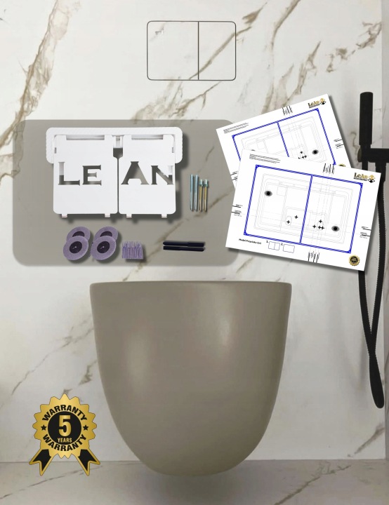 Skryté bezrámečkové splachovací tlačítko Geberit Tece LeAnKeramixPro