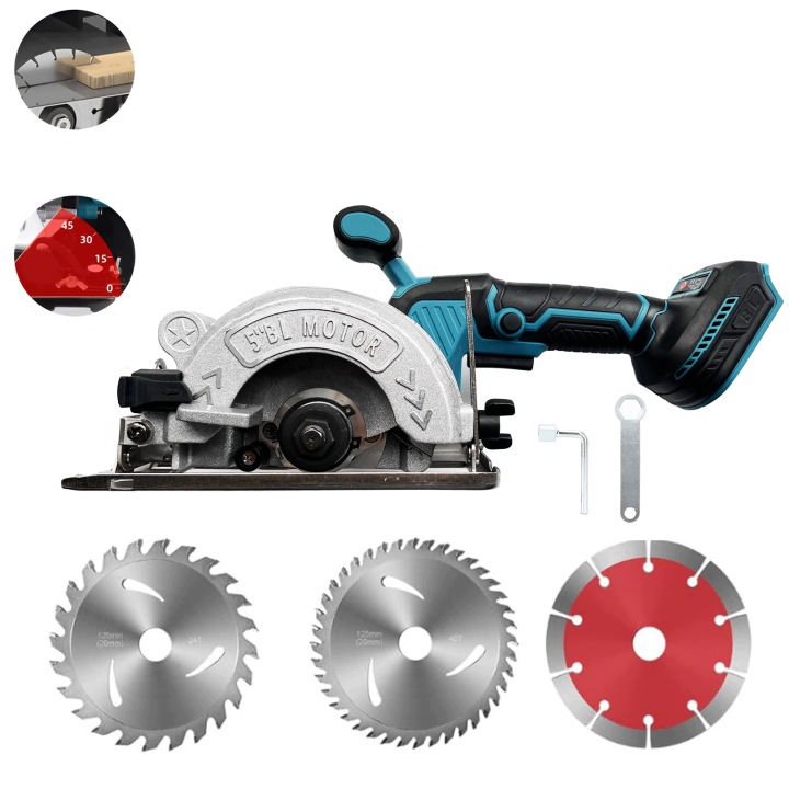 125 mm až 18 V Makita akumulátorová kotoučová pila bezuhlíková