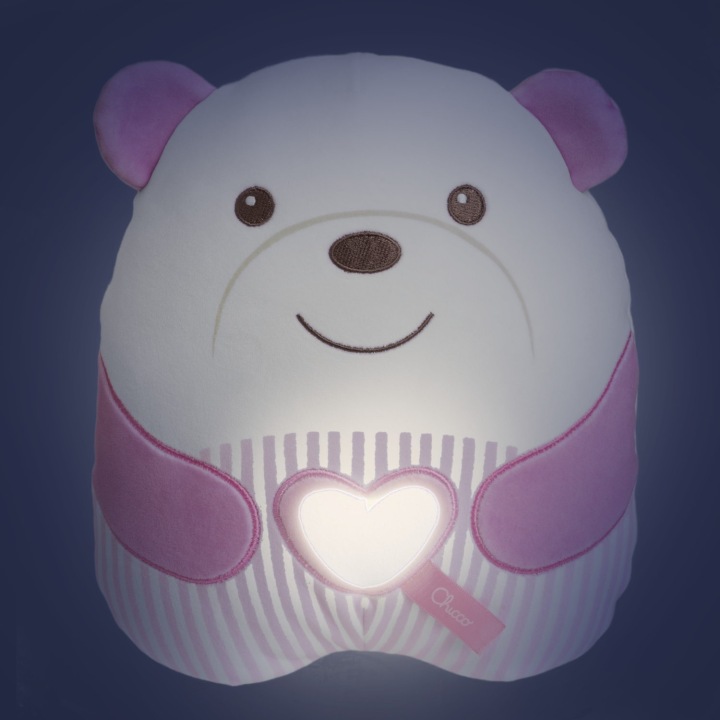 CHICCO First Dreams Ведмедик Животик – Супер м'який плюшевий ведмедик рожевий. — фото 4
