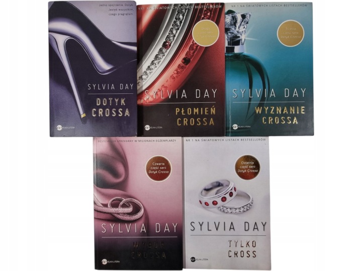 Zdjęcie egzemplarza: Dotyk Crossa Tomy 1-5 / Rozpalona / Sylvia Day zestaw książek