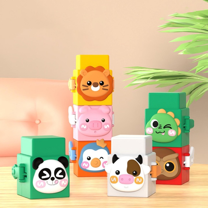 12 шт. Для складання Toys Набір Для складання Кубики Learning Toys Пазли Game Сенсорний — фото 3