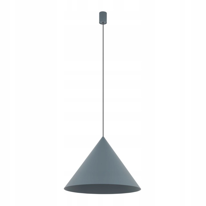 Šedá závěsná lampa Zenith s nastavitelnou výškou nad stůl Nowodvorski