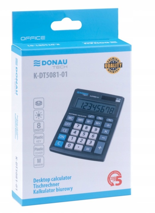 Калькулятор офісний OFFICE CI-CMB801BK 8-цифр — фото 3