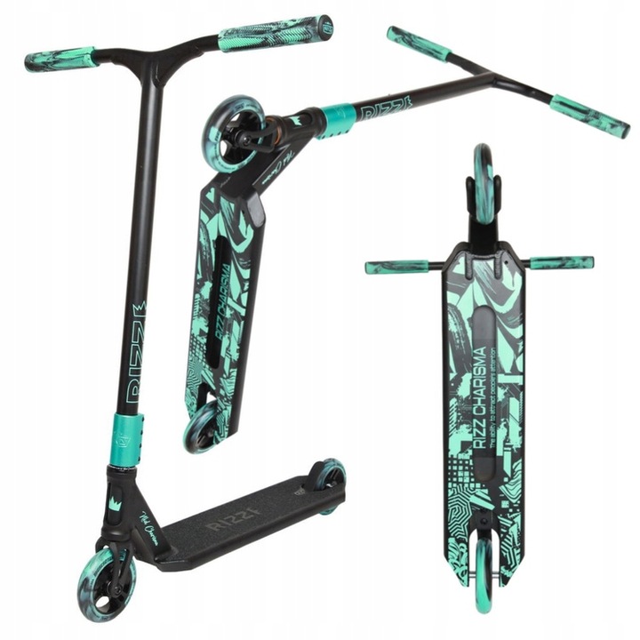 Freestyle Koloběžka NKD RIZZ Stunt Scooter, mátově černá, 85 cm ...