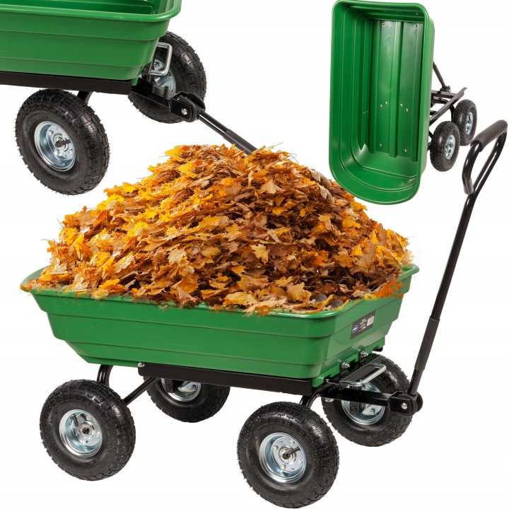 Přepravní zahradní vozík Výklopný vozík 75 l 250 kg 3v1 Dooc přívěs