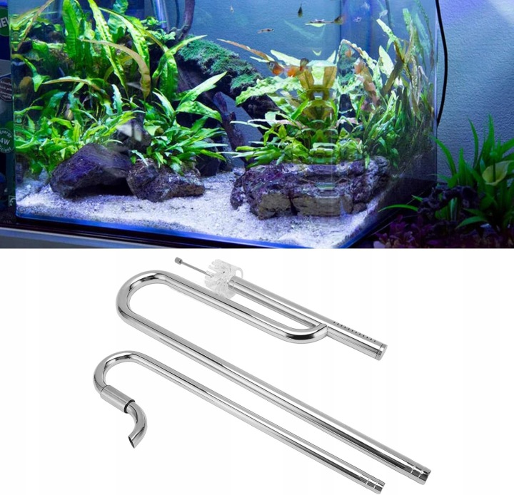 Lila Dýmka Akvárium Trubka 45 CM Pssopp Filtr Sada Náplní Pro