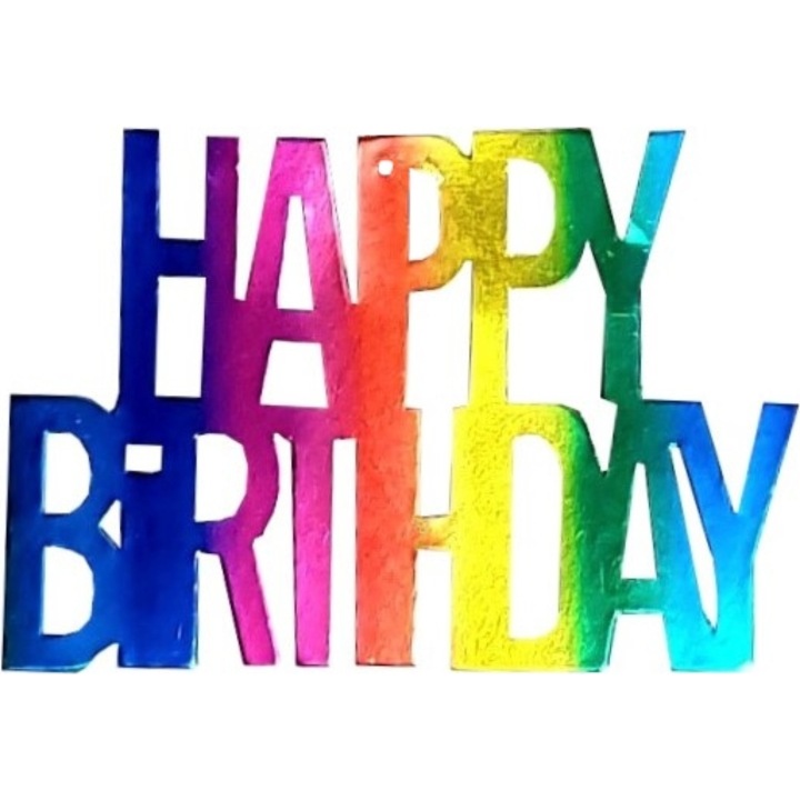 Декорація на день народження спіралі HAPPY BIRTHDAY 3 шт. — фото 2