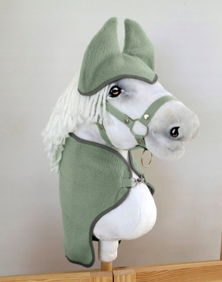 Набір флісовий для Hobby Horse A4/A5: попона і навушники - шавлія