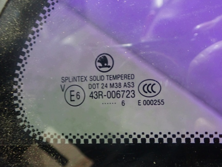SKODA FABIA I 04-07 КОМБИ СТЪКЛО НА КАРОСЕРИЯТА ДЯСНО ЗАДНО ДЯСНО ЗАДНО 5