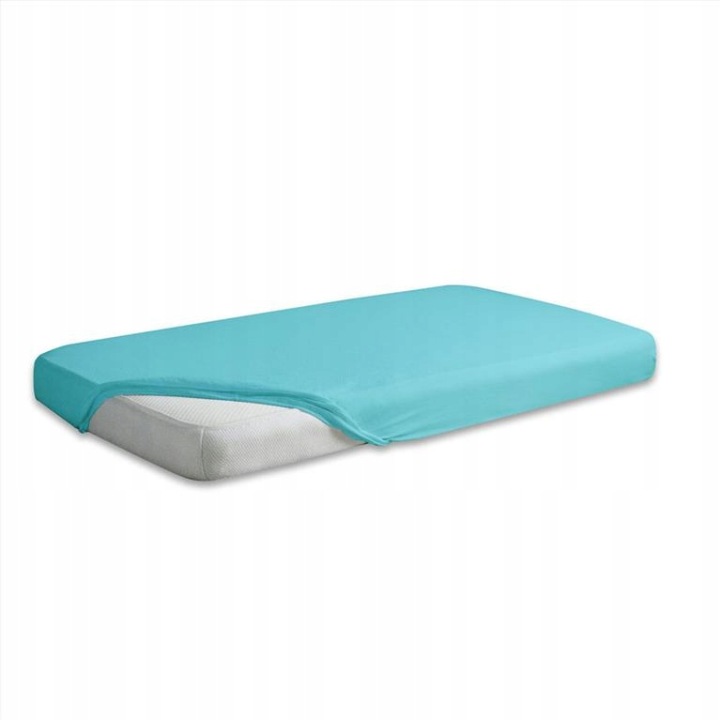 Prostěradlo jersey s gumou 220x200 tyrkysové 31 Premium