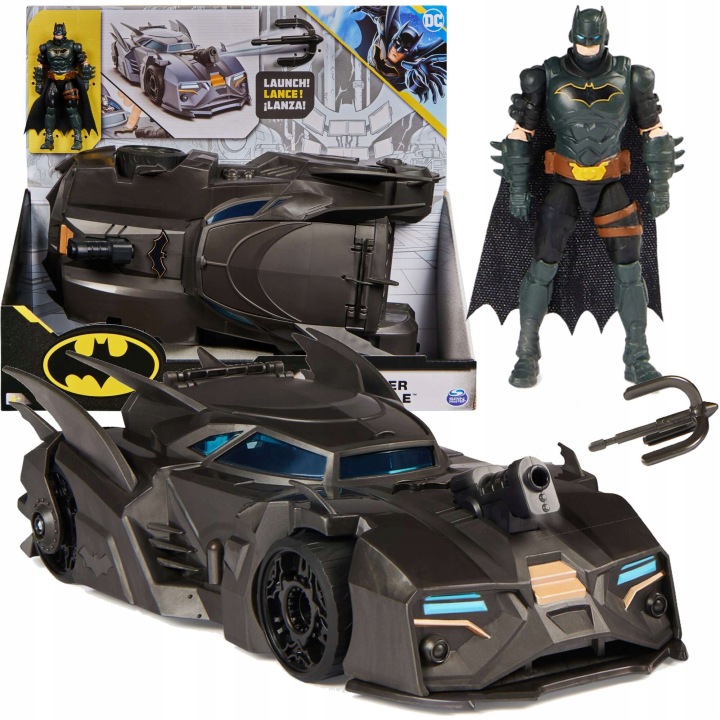 DC COMICS фігурка BATMAN набір лялька 10 см + BATMOBILE аксесуари 4+ — фото 11