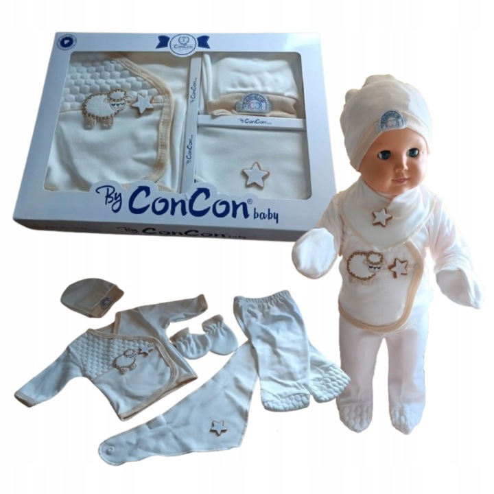 Wyprawka komplet niemowlęcy bawełna