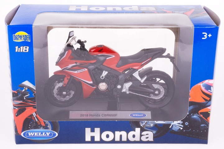 HONDA CBR650F мотоцикл модель метал/PLAS WELLY 1:18 — фото 2