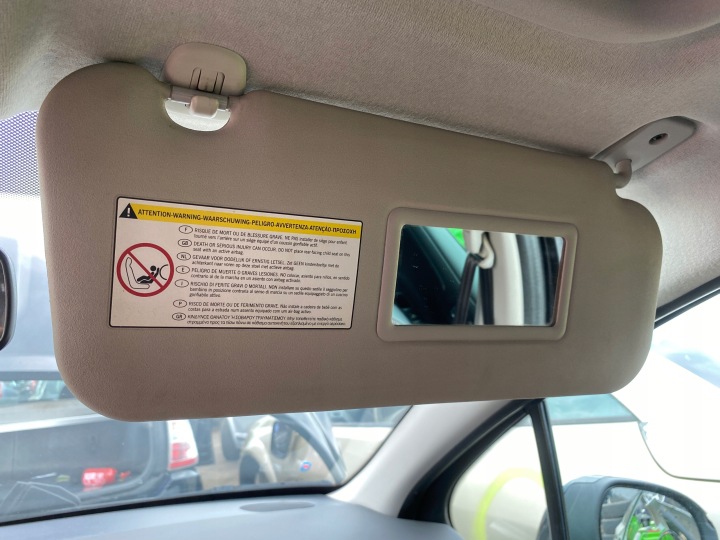 clonítkem kryt PRZECIWSLONECZNA pravá spolujezdce Peugeot 207 SW 06-13