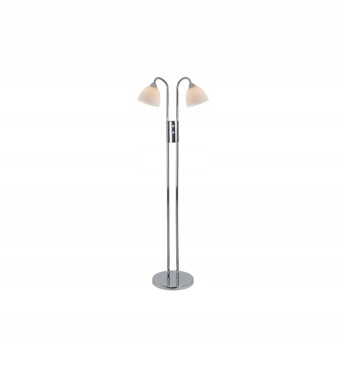 Podlahová lampa Ray chrom 2xE14 kov sklo Nordlux