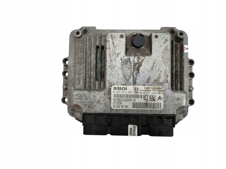 computer control unit of the engine PEUGEOT 206 1.6 HDI 9662939780 0281012983