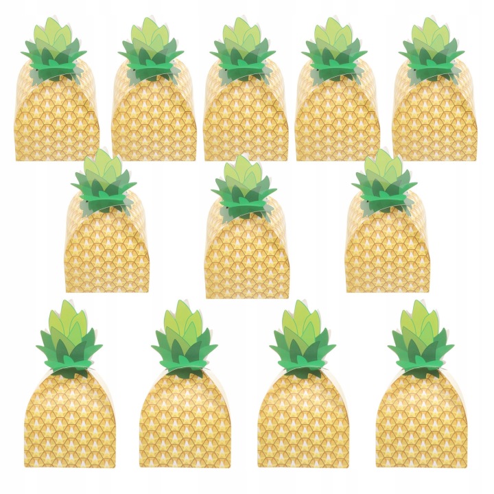 KORZEC ананас FAVOR BOXES 20 шість TROPICAL WEDDING вечірка — фото 4