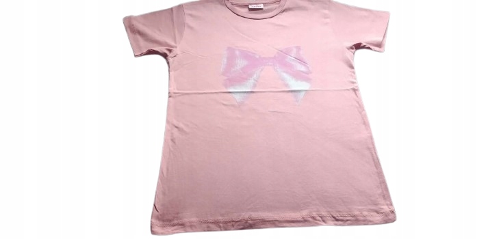 Bluzka t shirt dla dziewczynki bawełniana koszulka krótki rękaw — zdjęcie 30