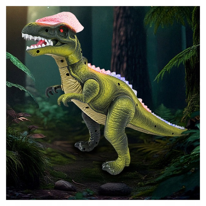 INTERACTIVE DINOSAUR REMOTE CONTROLLED ROBOT ON REMOTE CONTROL WALKS ROARING LED Brand click4TOYS