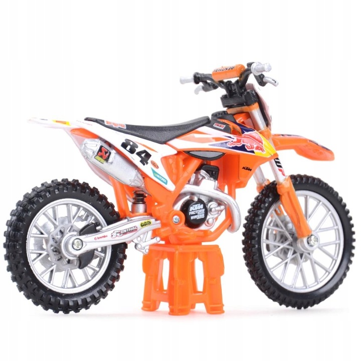 Мотоцикл Bburago Cycle 1:18 RED BULL KTM 450 SX-F — фото 2