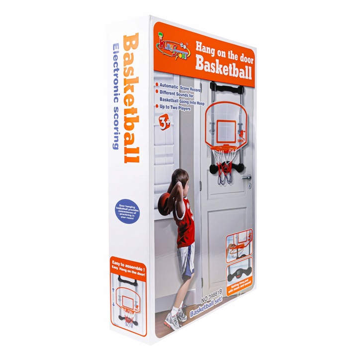 INTERACTIVE BASKETBALL BOARD FOR CHILDREN BASKET + BALL HIT COUNTER Kid's age 3+ years