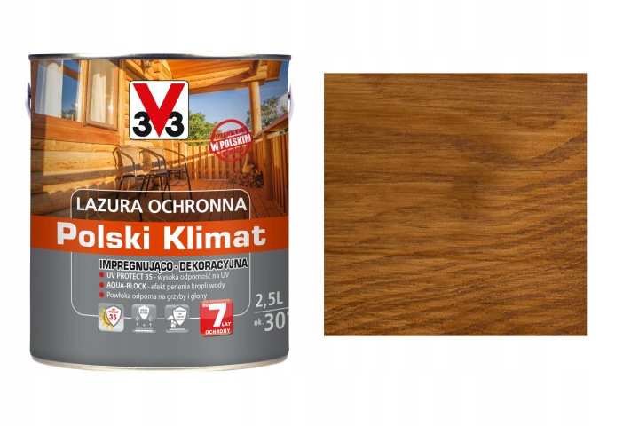 Lazura V33 Polský Klima 7 let Dub světlý 2,5L
