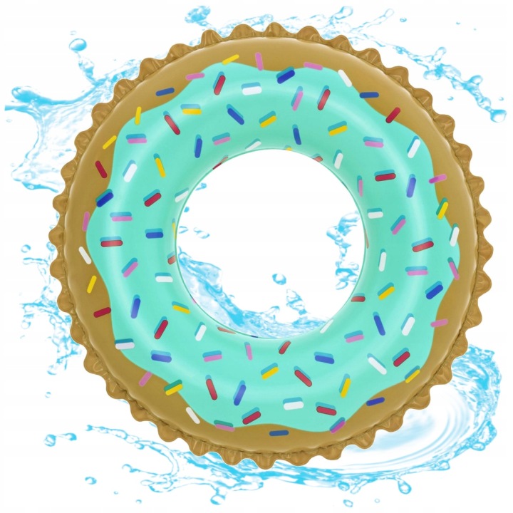 Коло надувне велике матрац для води для плавання басейну DONUT круг 90 см XXL — фото 12