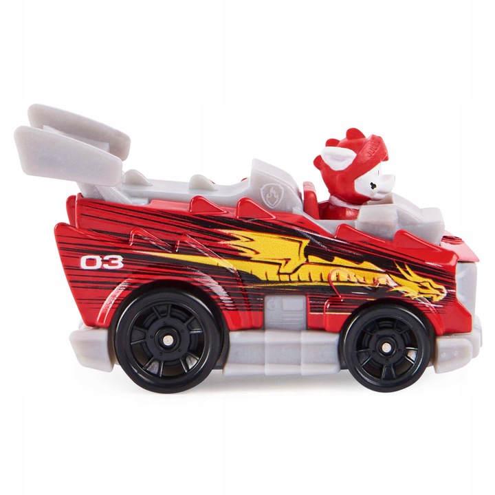 POJAZD MARSHALLA CZERWONE AUTO Z PIESKIEM PSI PATROL RESCUE KNIGHTS 8 CM Rodzaj pojazdu pojazdy z bajek