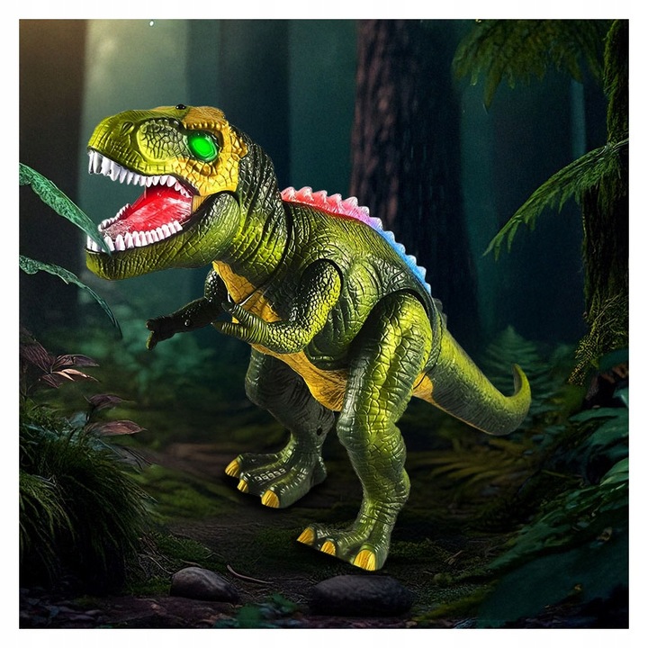 INTERACTIVE DINOSAUR REMOTE CONTROLLED ROBOT FOR CHILDREN LED ON REMOTE CONTROL Product width 42 cm