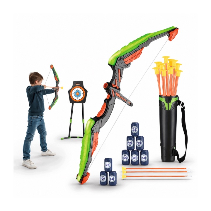 Łuk ze strzałami LED zestaw strzelecki tarcza сагайдак 12 постріл LaCreativa