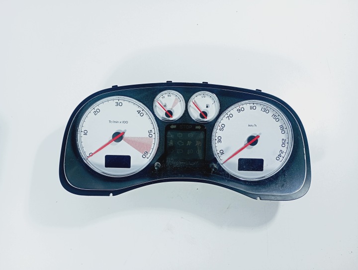 quadro strumenti TACHIMETRO contagiri OROLOGIO tachimetro 315128 km OE P9661323180 Peugeot 307 SW 05-08