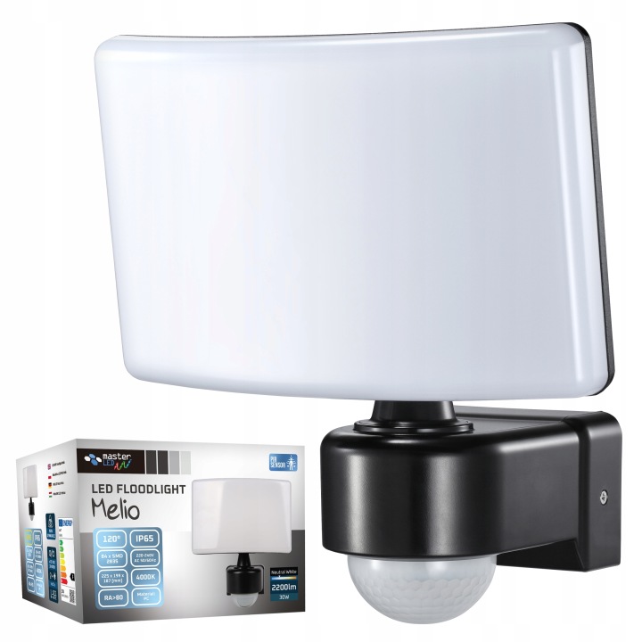 Led Halogenová Lampa 30W S Senzorem Pohybu Soumraku, Venkovní Reflektor IP65