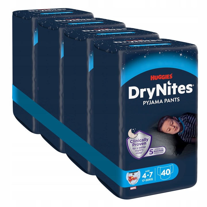 Трусики-підгузки Huggies DRYNITES Boy розмір 4-7 (17-30 кг) 40 шт. — фото 6