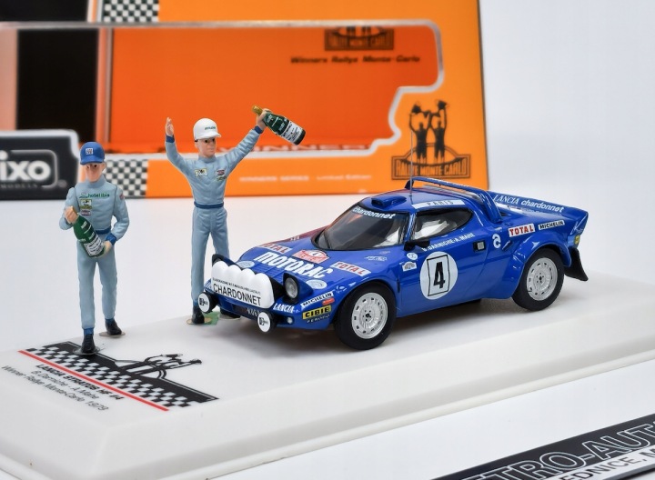 Lancia Stratos HF #4 Winner Rally Monte Carlo 1979 з фігурками IXO 1:43