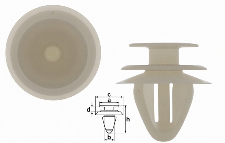 Spinka boczka tapicerskiego 10szt. PJ MAZDA 2 (DE), 10.10-10.14 67771-89104