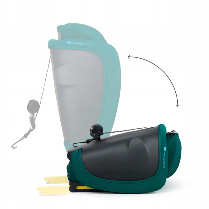 Автокрісло 76-150 см 9-36 кг i-Size ISOFIX Kinderkraft FIX2GOe (вживаний) — фото 4