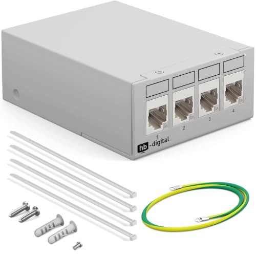 Панель кросова 4 портовий CAT.6A KEYSTONE RJ45 корпус металевий набір — фото 2