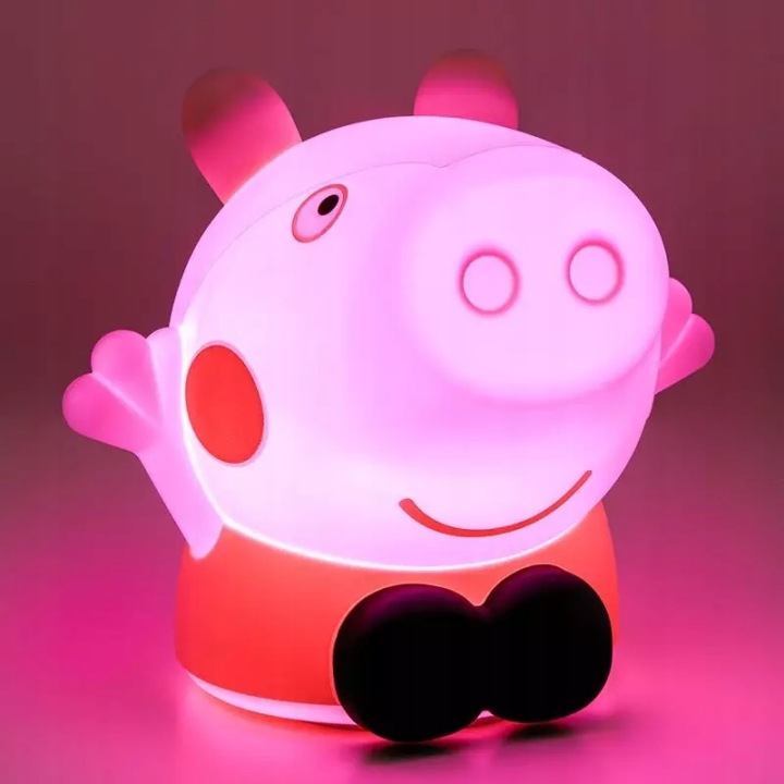 Лампа силіконова з акумулятором свинка PEPPA USB для спальні дитячої — фото 5