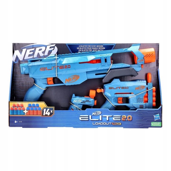 Набір NERF ELITE 2.0 3 запускачі пістолет гвинтівка дробовик і стрілки — фото 6